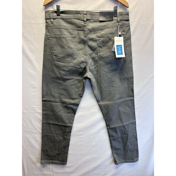 Jachs New York Men's Straight Stretch 5 Pocket Twill Pant 36X30 Charcoal Gray - Picture 10 of 12